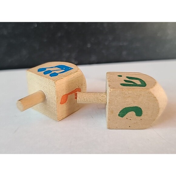 Wooden Dreidels USED - Picture 9 of 10